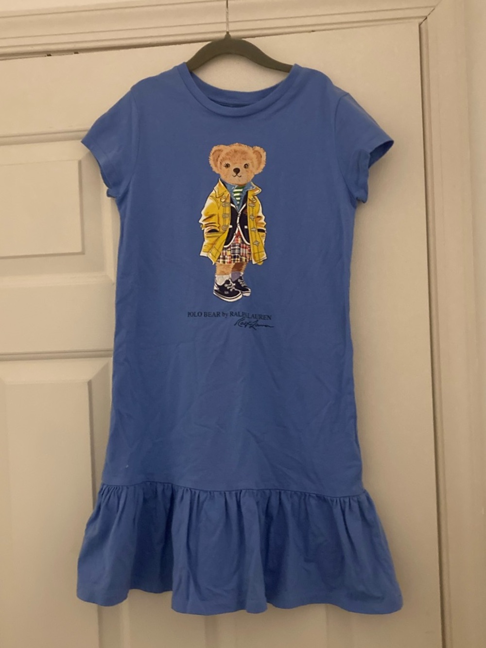 Polo by Ralph Lauren Bear Girls' Ruffle Hem Dress